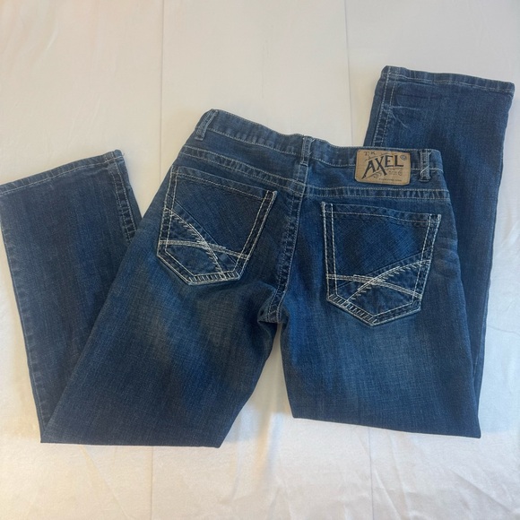TK Axel Men’s Relaxed Straight Denim Blue Jeans - Picture 1 of 16